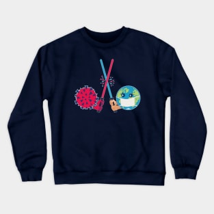 Earth versus Virus Crewneck Sweatshirt